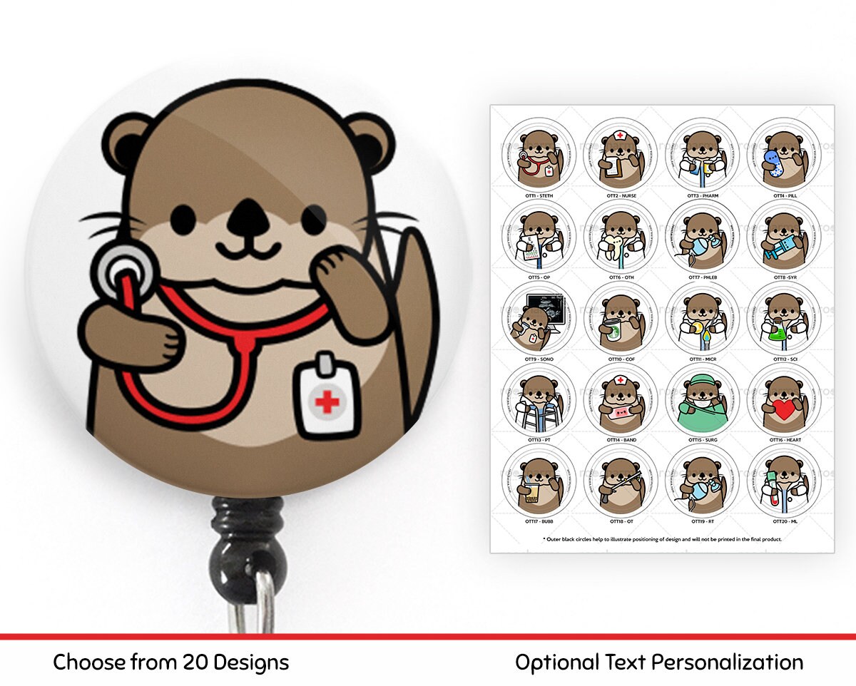 Otter Badge Reel, Nurse, Physicians Assistant, Doctor, Medical Studen…