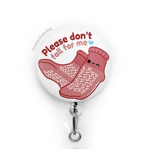 Don't Fall Badge Reel, Charge Nurse, Nursing Student, New Graduate Nurse, Nursing Assistant, Nurses Week, Medical Surgical, ICU, Cute Gift Red