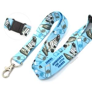Appreciate The Little Things Microscope Safety Lanyard for Scientists, Medical Laboratory Techs, MLS, MLT, Teachers, Biology Graduation Gift