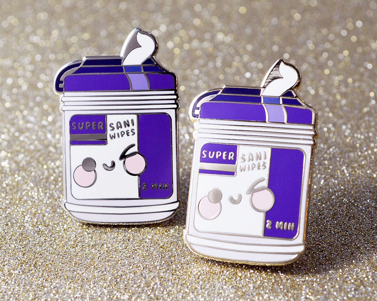 Purple Wipe Enamel Pin, Nurse Enamel Pin, Doctor Enamel Pin, Nurse Gi…