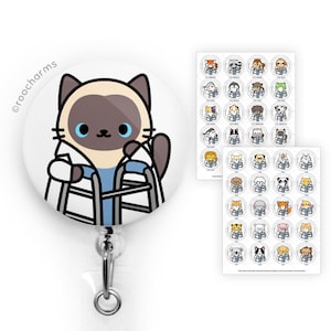 Physical Therapist Badge Reel, PT Badge Reel, OTA Badge Reel, Occupational Therapist Badge Reel, PTA Badge Reel, Cute Badge Reel, roocharms