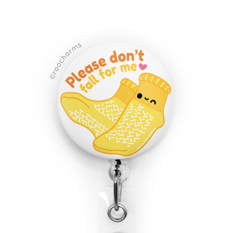 Don't Fall Badge Reel, Charge Nurse, Nursing Student, New Graduate Nurse, Nursing Assistant, Nurses Week, Medical Surgical, ICU, Cute Gift Yellow