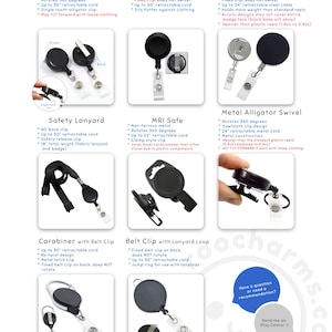 The image is a collection of various items, including a belt clip, a safety lanyard, a belt clip, a carabiner, and a standard belt clip. The items are displayed in different orientations and angles, showcasing their features and designs.