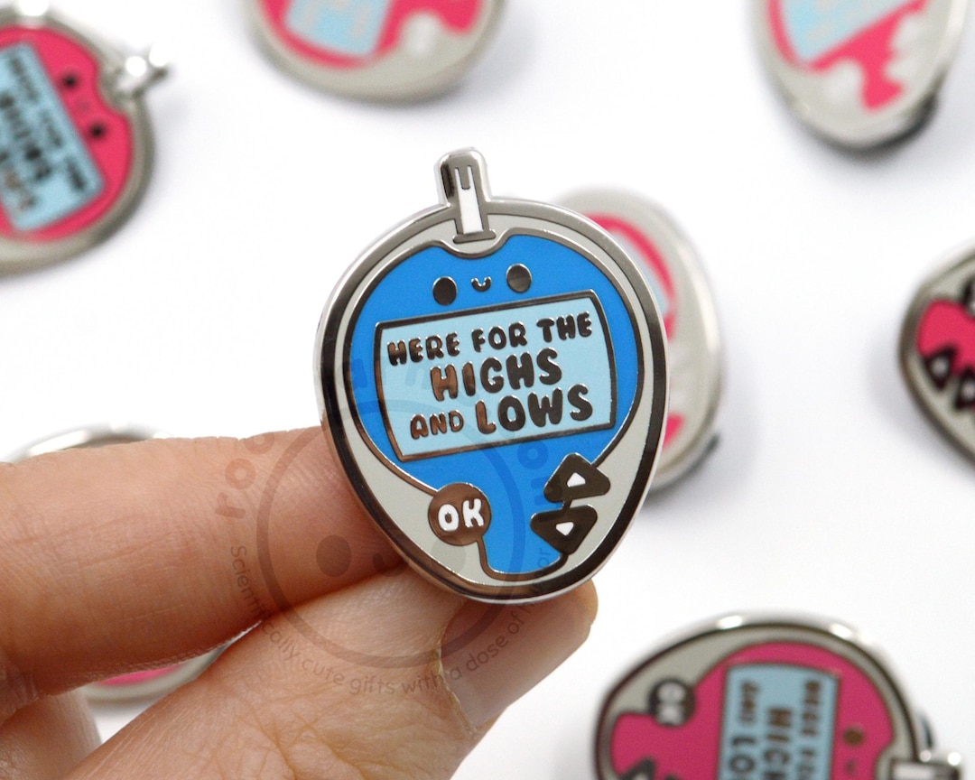 Glucometer Enamel Pin, Diabetes Awareness, Type I Pediatric DM, Nurse ...