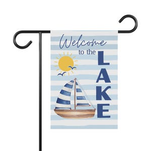 Lake Flag Garden & House Banner | Double-Sided Outdoor Flag