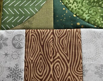 【関税＆送料込み】Herno Quilts Christmas Tree Quilt Top, Wall Hanging, Unfinished, 35 X 42