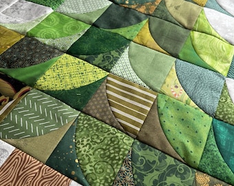 【関税＆送料込み】Herno Quilts Christmas Tree Quilt Top, Wall Hanging, Unfinished, 35 X 42