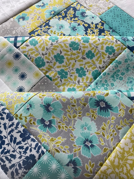 Flowers for Freya unfinished baby quilt TOP byLinzee McCray Etsy