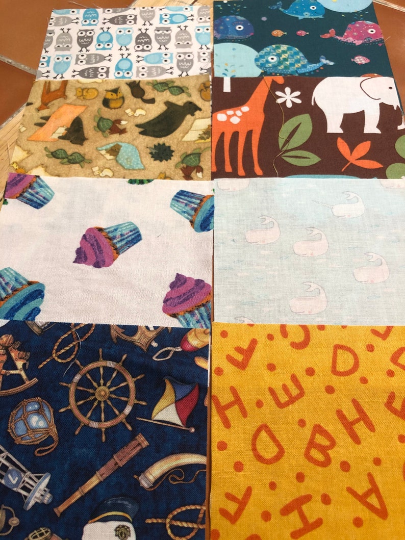 Novelty fabric charm pack set of 50 fabrics I Spy 5 inch Etsy