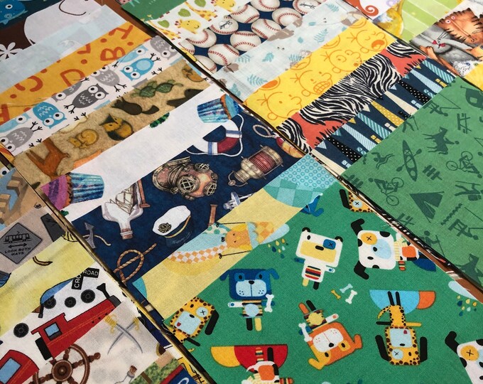 Novelty Fabric Charm Pack Set of 50 Fabrics I Spy 5 Inch Etsy