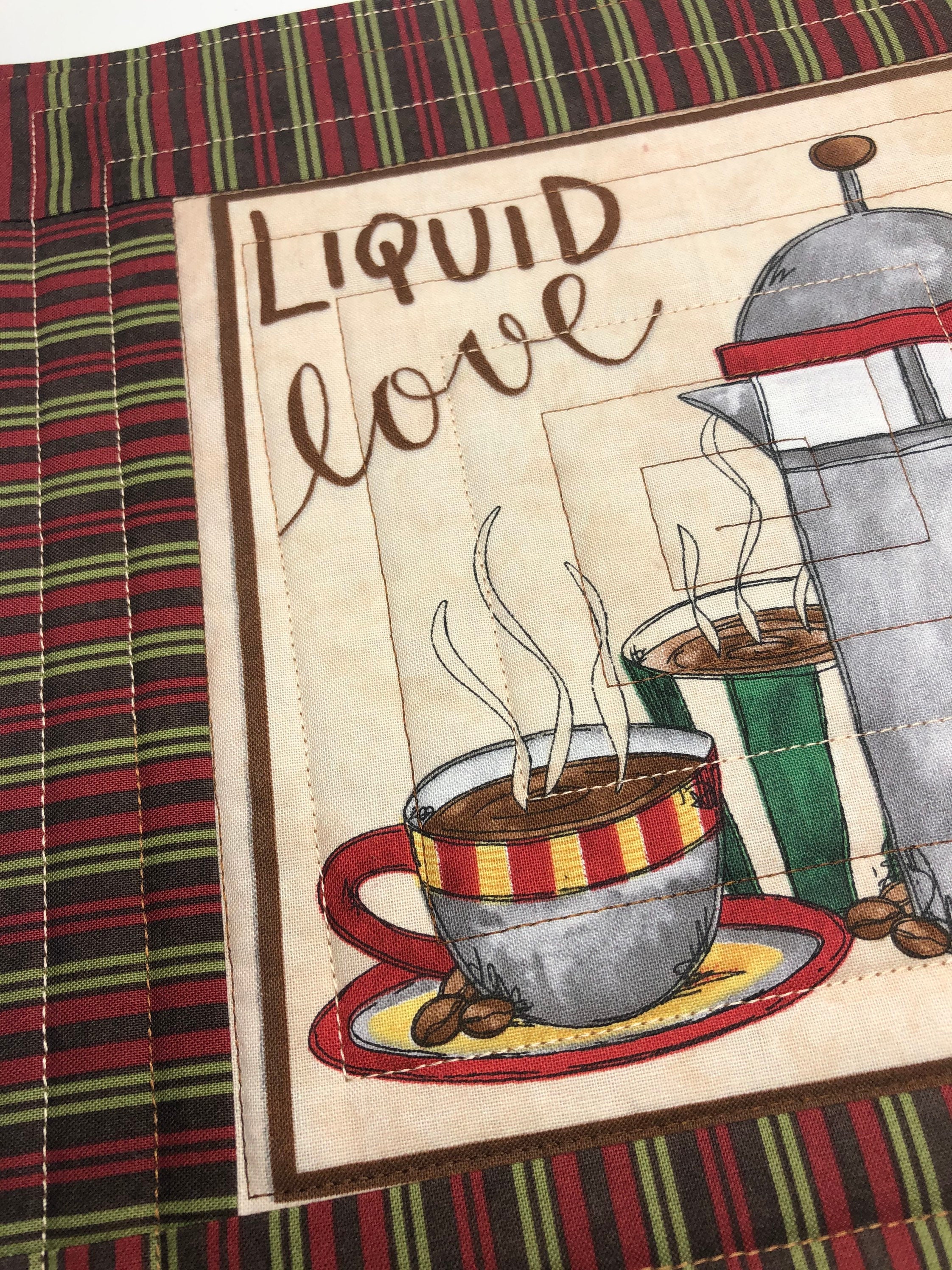 Sip y saborear la alfombra de la taza de tela de flavor | Etsy