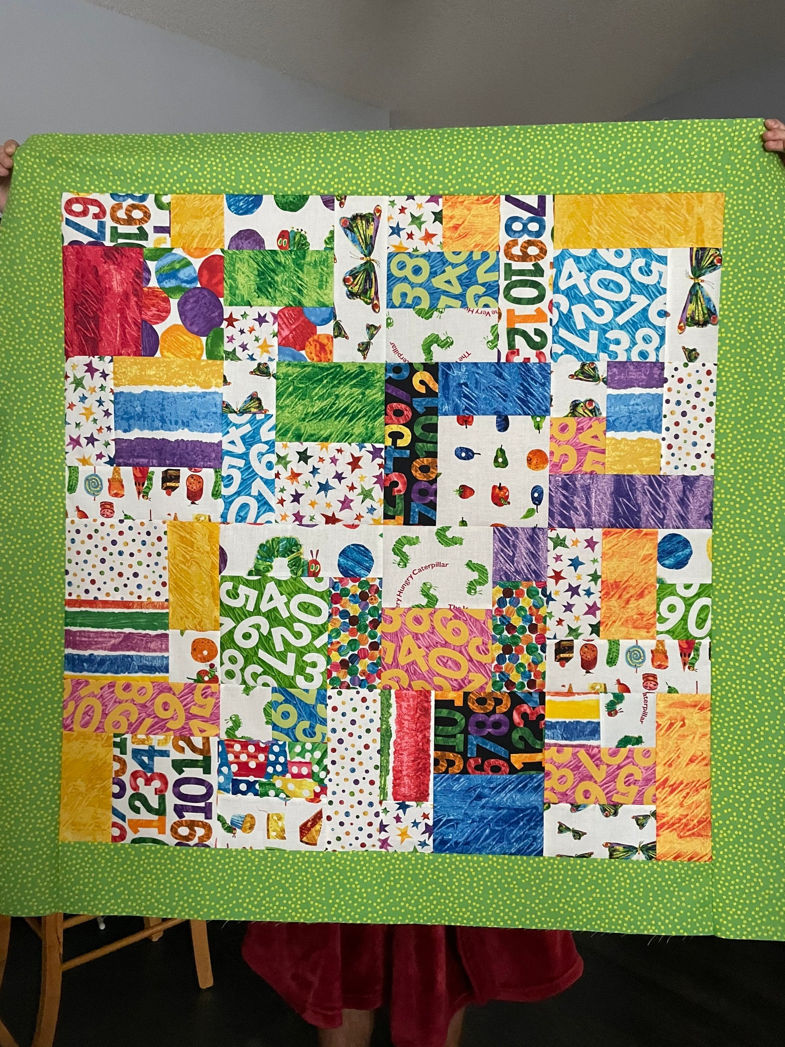 Caterpillar Bugs Butterfly Insect Unfinished Quilt Top - Etsy