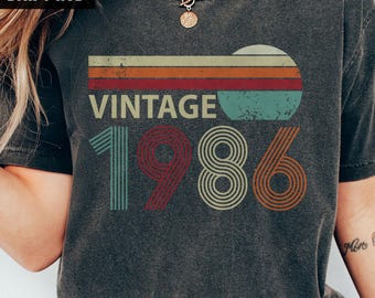40th Birthday Shirt, Vintage 1986 Shirt, 40th Birthday Gift For Women, 40th Birthday Party, 40th Birthday Men, 1986 Tee, 40th Birthday Gift
