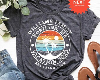 Custom Family Vacation Shirt, Personalized Summer Trip Tee