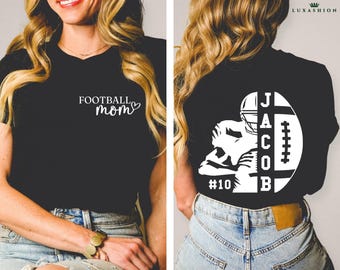 Custom Football Mom Sweatshirt, Personalized Game Day Shirt