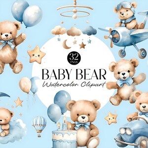 baby bear 32 png bundle