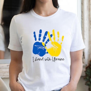 I Stand With Ukraine Shirt For Women Or Men, Free Ukrainian Shirt, Vintage Rainbow Save Ukraine Tee, Support Ukraine Shirt, Zelensky Shirt