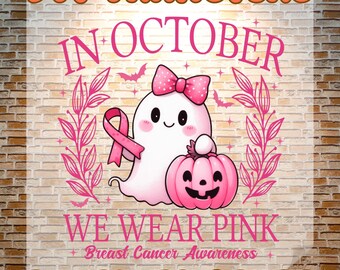 Pink Ribbon DTF Transfer: Breast Cancer Awareness Design