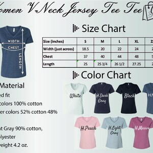 women's v - neck jersey tee shirt size chart