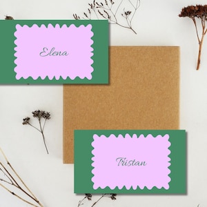Wedding and event place card template