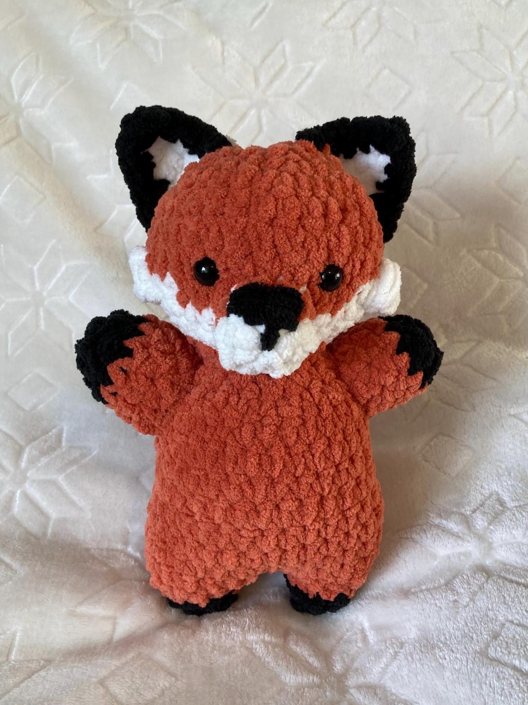 Crochet Fox Plushie | Cute Stuffed Animal Fox | Soft Crochet Plush ...