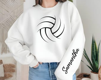 Personalized Volleyball Sweatshirt, High School Volleyball Tee