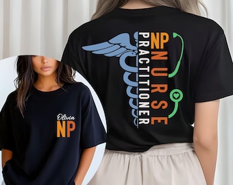 Custom Name Nurse Practitioner Shirt, NP Nurse Gift