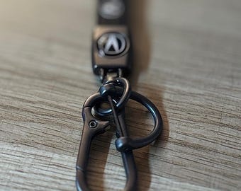 Zwart lederen autosleutelhanger geschikt voor Acura-sleutelhangeraccessoire