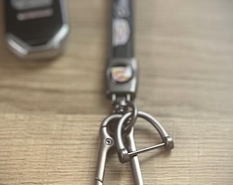 Zwarte autosleutelhanger geschikt voor Cadillac