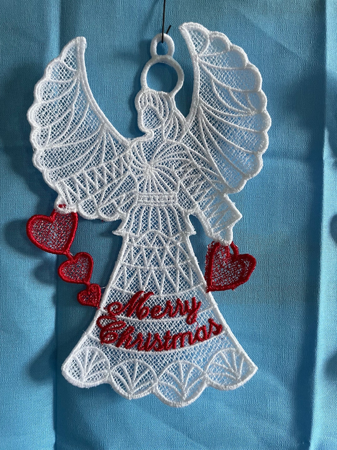 Lace Angel Christmas Ornament: Free Standing Holiday Decor - Etsy
