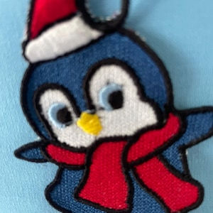 Penguin Holiday Free Standing Lace  Ornament , Christmas Decoration, Idea Gift for a loved one,, Holiday Decor, Seasonal collection,