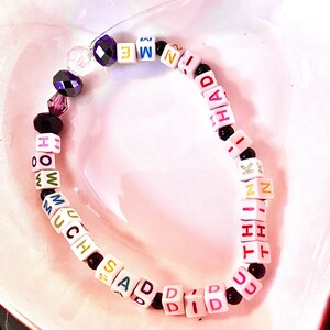 Funny Unhinged TTPD Friendship Bracelet – Humorous Swiftie Gag Gift how much sad did you