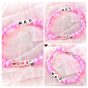 Embrace the boldness of Taylor Swift’s *folklore* with this pink beaded bracelet, inspired by "Mad Woman." A perfect tribute to the song’s raw emotion and unapologetic empowerment, this bracelet captures the essence of the track, for any Swiftie.