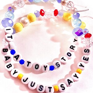 Taylor Swift-inspirerat armband med soundtrack | Smycken inspirerade av Toy Story-eran | Söta nostalgiska TS5-pärlarmband it's a toy story bab