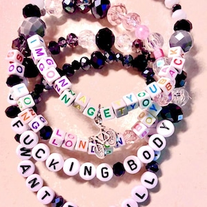 Funny Unhinged TTPD Friendship Bracelet – Humorous Swiftie Gag Gift image 1