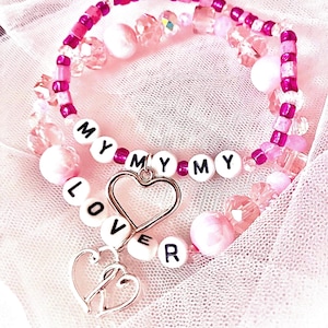 Matching bracelets for anniversary gifts. Birthday gifts for girlfriend. Gifts under ten dollars. Gifts for wife and husband.