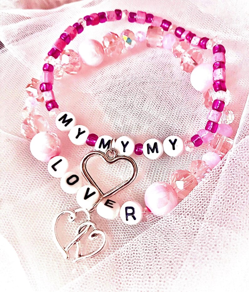 Matching bracelets for anniversary gifts. Birthday gifts for girlfriend. Gifts under ten dollars. Gifts for wife and husband.