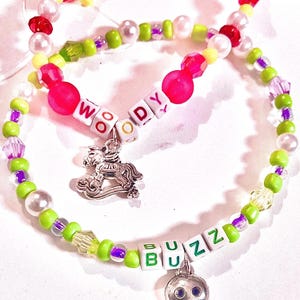 Taylor Swift-inspirerat armband med soundtrack | Smycken inspirerade av Toy Story-eran | Söta nostalgiska TS5-pärlarmband woody and buzz