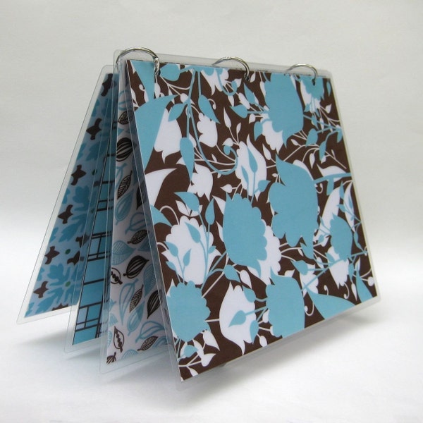 9 x 11 Notebook Binder, Triple Crown, Brown and Blue