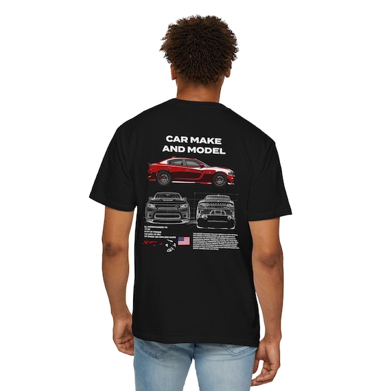 Custom Car Spec Tee - Personalized Car Model Shirt