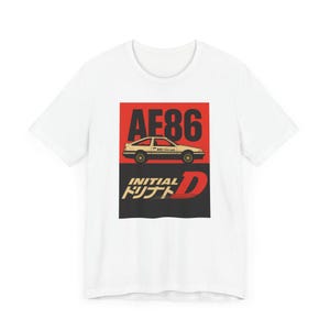 AE86 Trueno Drift T-Shirt for Car Enthusiasts, Initial D Manga JDM Tee, Unisex Top Gift Idea, Street Racing Shirt, Retro Anime Apparel
