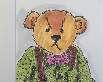 Dibujo de oso de peluche "Max"