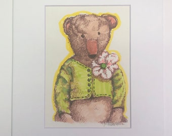 Teddy Bear Drawing "Bernard"