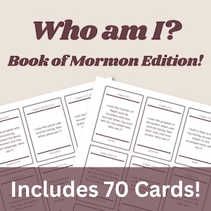 Who am I? Book of Mormon Game | Fun Trivia Questions for Kids & Adults | Sunday School, Seminary, FHE, Come Follow Me | Family Home Evening