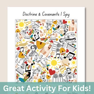 Doctrine & Covenants I Spy Game: LDS Family Activity (Digital Download)