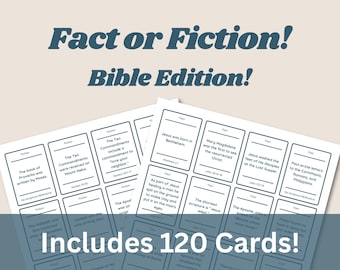 Fact or Fiction Bible Game: Gospel Trivia (Digital Download)