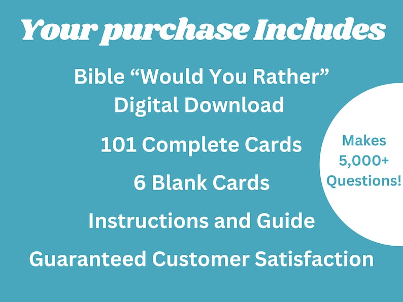 Bible "Would You Rather" Game | Bible This or That Questions for Kids and Adults | Christian Family Game | FHE, Youth Group, Sunday School image 8