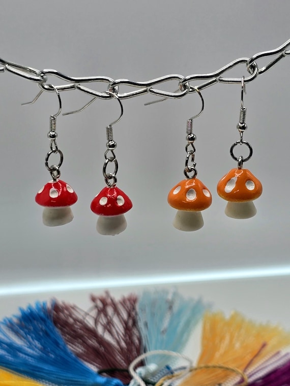 Mushroom Madness Dangle Earrings