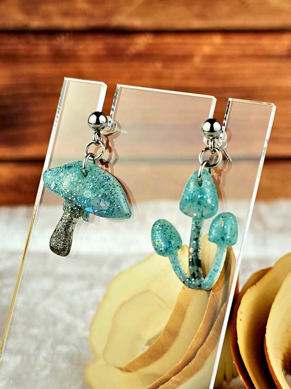 Ball Post Mushroom Earrings