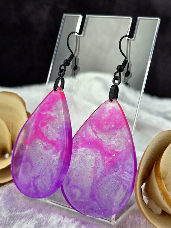 Tye Dye Glow in the Dark Earrings